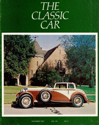 THE CLASSIC CAR 1972 DEC - THE BENTLY YEARS, NATIONAL MOTOR MUSEUM